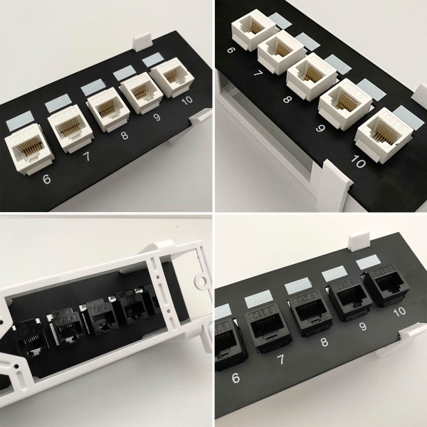 Patch Panel CAT6 10 Port 10G St d 1U Network Patch Panel UTP 19
