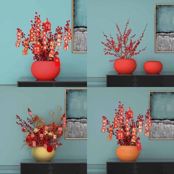 Sfärisk plantering Modern dekorativ blomkruka för suckulenter Blommor Inomhus växtbehållare Nyårsafton Vas Present Orange S