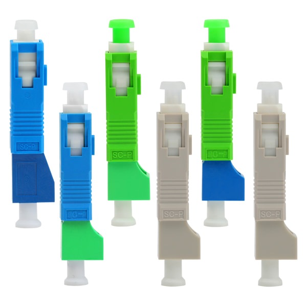 -SC/for APC til LC/UPC SCMale til LC hunnhybridfiberoptisk adapter Fiberkontakt Singlemode optisk adapter