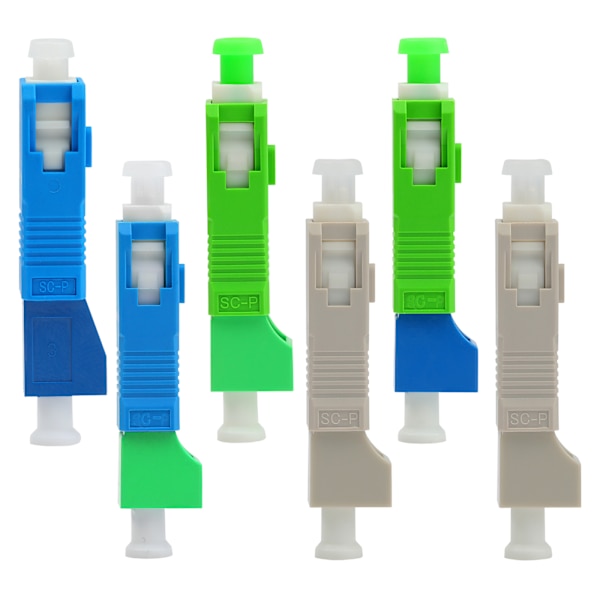 -SC/för APC till LC/UPC SCMale till LC hona Hybridfiberoptisk adapter Fiberkontakt Singlemode optisk adapter