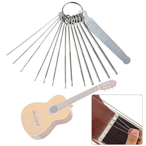 Gitarr Sadelspårsfil Strängsågningsstavar Gitarrreparationsverktyg Luthierverktyg