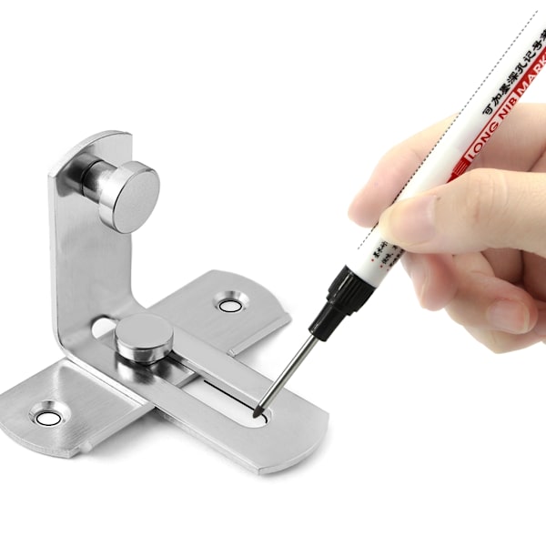 2 stk Lang nesemarkør 30mm Deep Reach Marker Vanntett Long Nib Marker Pen Black and green