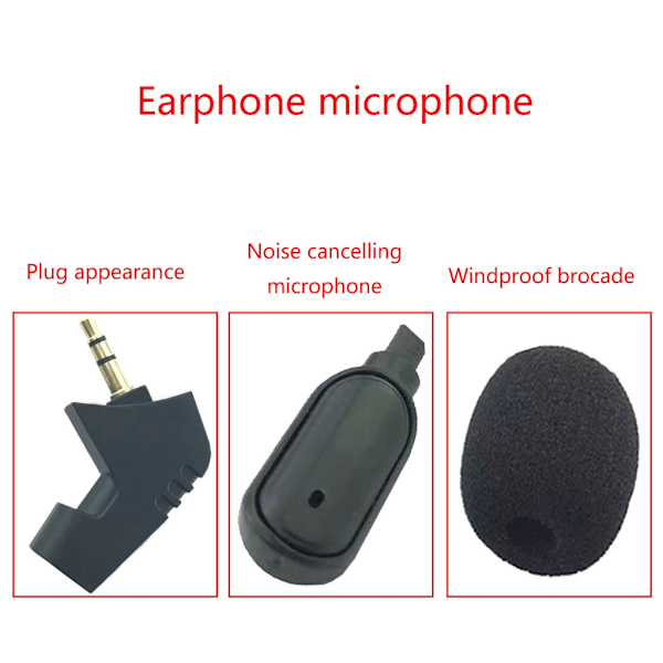 Ersättningsmikrofon 3,5 mm Mikrofonbom endast för Legion Thunder Y480 Headset