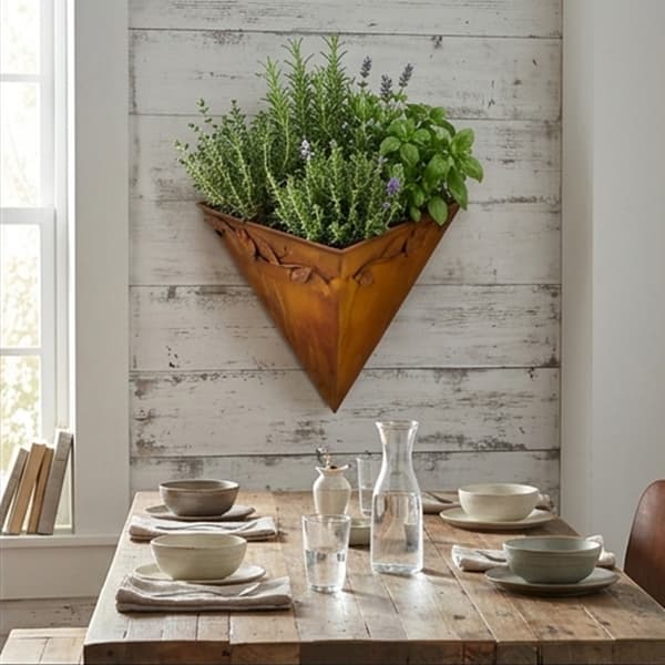 Hängande Triangulär Blomvas Arrangemang Växtkruka Balkongdekoration