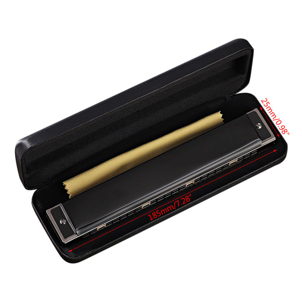 Harmonica i C-dur 24 hål Polyfoni Orgel Diatonisk Mun C