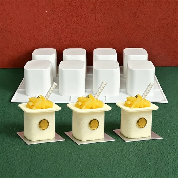 8-hulls yoghurtkopp silikonmousse kakeformer dessertform