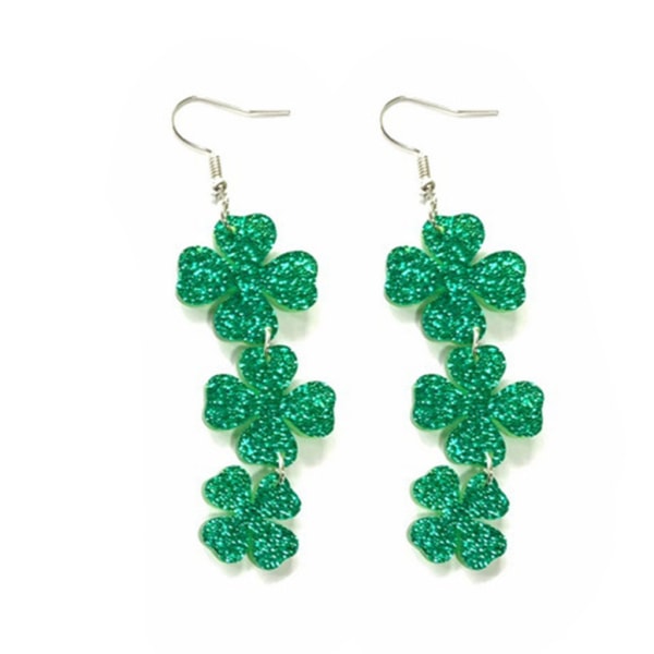 Kvinnors smycken St. Patrick's Day Drop örhängen dinglar örhängen hängande örhängen null - B