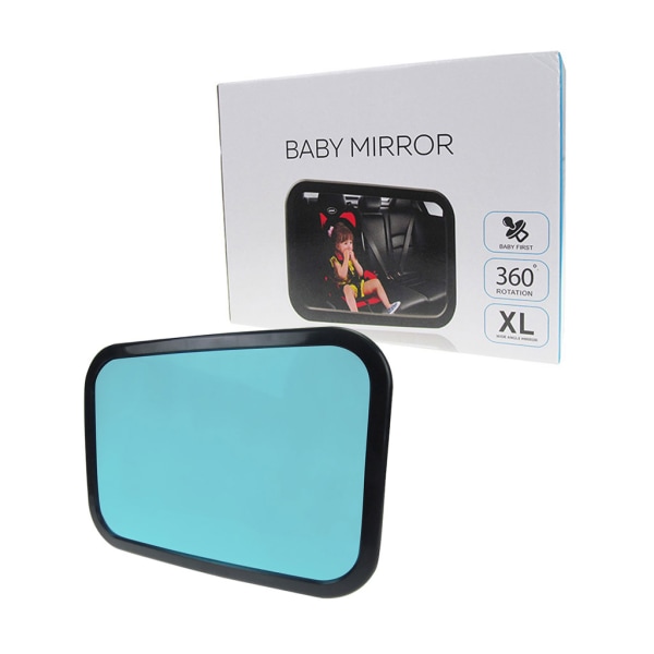 Justerbar bred bilbaksätesspegel Baby/barn för säte Bilsäkerhetsspegel Monitor Nackstöd Högkvalitativ bilinre