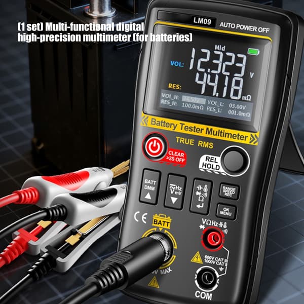Automatisk Multimeter Med Data Hold Funksjon For Enkel Avlesning Under Dårlige Lysforhold