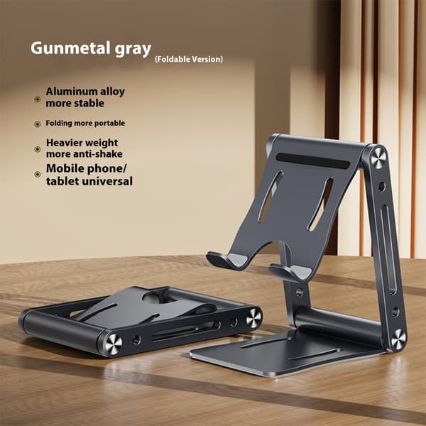 Højdejusterbar Universalholder til Mobiltelefon Foldbart Støttestativ