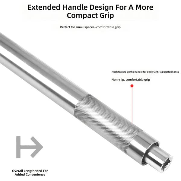 430mm 1/2\" Offset Forlengernøkkel Slagskralleforlenger For Trange Rom