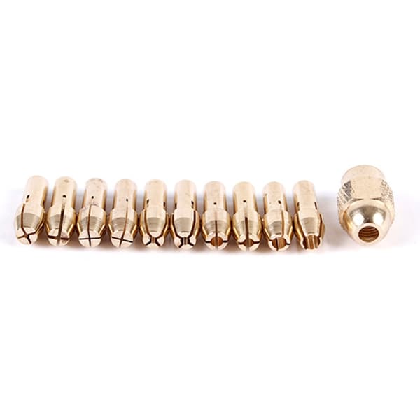 Borespændepatron Collet Sæt Borespændepatron Kit 0.5-3.2mm Skaft Udskiftning 4486