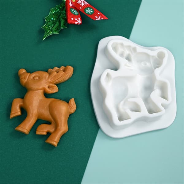 Sjokolade Silikonform Julefondantformer Reinsdyrform