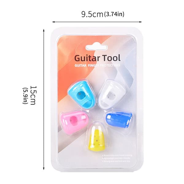 Justerbara Ukulele Gitarr Fingerskydd Ergonomisk Nybörjarövningsutrustning