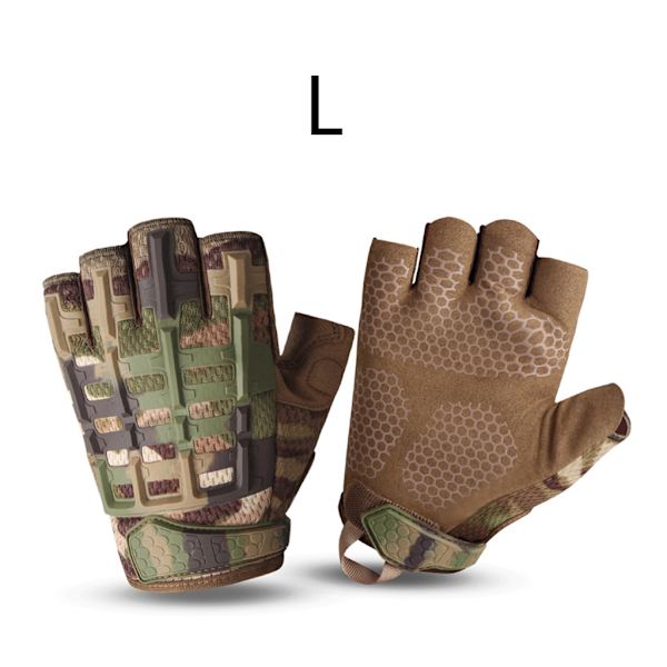 Maantieajokäsineet Liukumisen esto Hikoilua estävä Half Finger Camping Vaellushanskat Kuntosali Fitness Käsineet Urheilu Pyöräily Käsineet