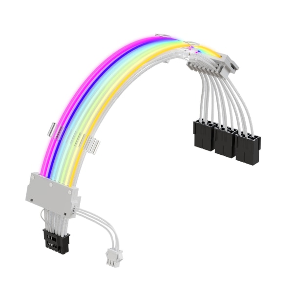 16-nastainen kaapeli, PCIE GPU-kaapeli 16AWG 600 W kaapelisovitin Power ARGB-synkronisen kaapelin tarvikkeet