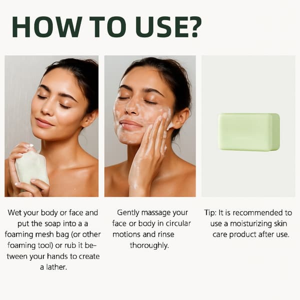 Naturlig Växttvål Exfolierar Skonsamt Och Lugnar Problemhud