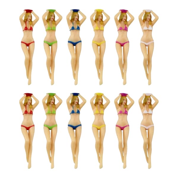 Happy Bikini-tema Golf Tees Sæt Premium Plastik Konstruktion Ideel Til Golffans
