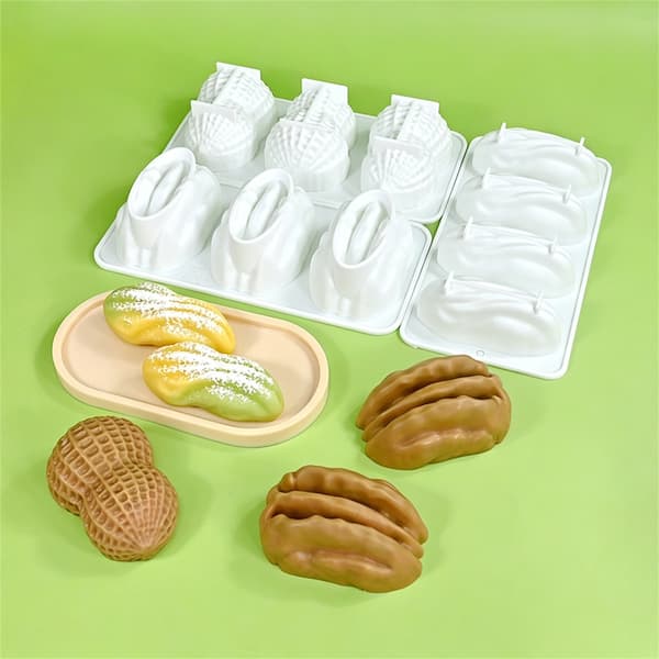 Nødder Silikoneforme til kagepynt Cupcake Toppers Nødder Fondantforme