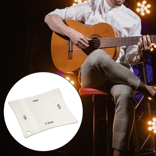 Gitarr Greppbräda Sadel Översadel Radius Mätare Metall Bandbräda Mätverktyg