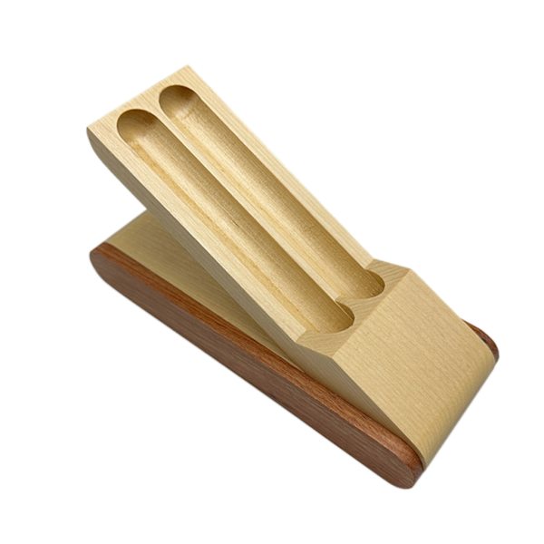 Puukynän case yhden/kahden kynän säilytys- ja täytekynän keräilijälle case organizer