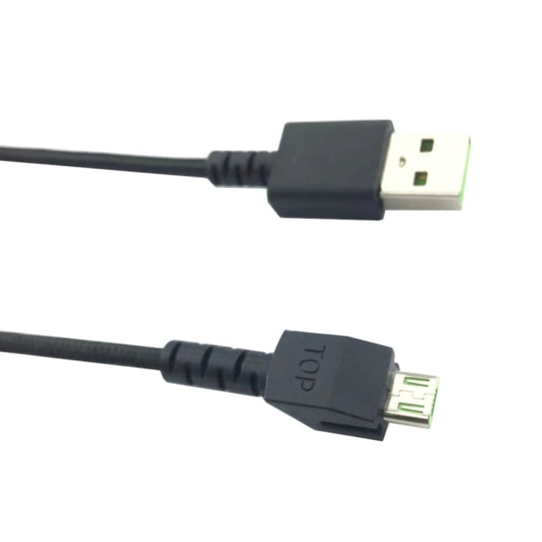 Slitstark flätad USB muskabellinje för Mamba Elite Mouse-laddarkablar