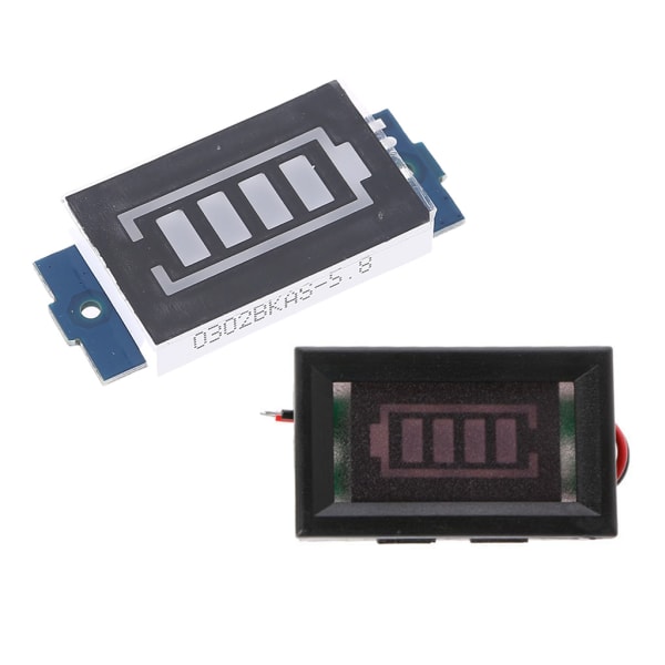1S enkel 3,7V litiumbatterikapacitet 4,2V elfordonsbatteri Power Tester Li-ion-indikatormodul Blå display 1