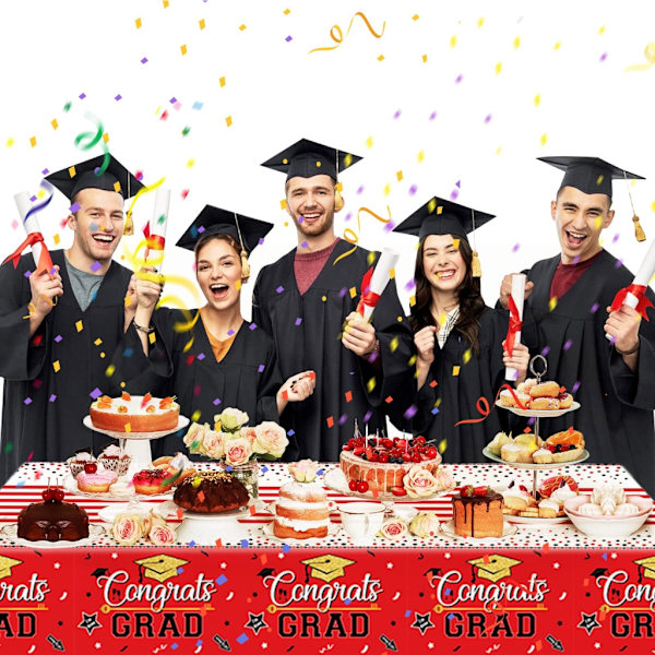 Graduation Bordsduge 2023 Graduation Fest Dekorationer Tillykke Grad Cover Blue