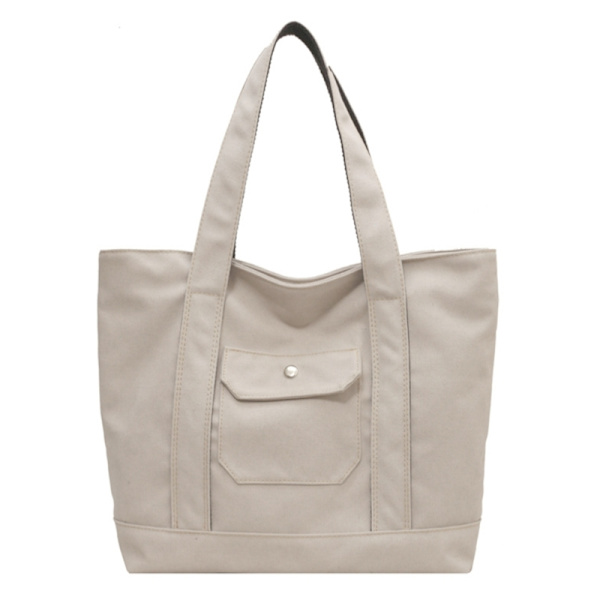 Indkøbstasker Bogtaske Trendy taske Mode Casual Shopper Bag Alsidig håndtaske Beige