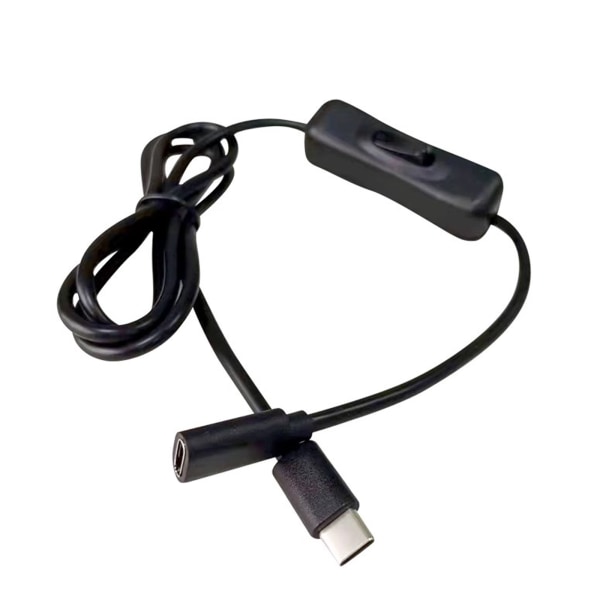 USB C-förlängningskabel med inbyggd switch för Raspberry Pi 4 och Android-surfplattor