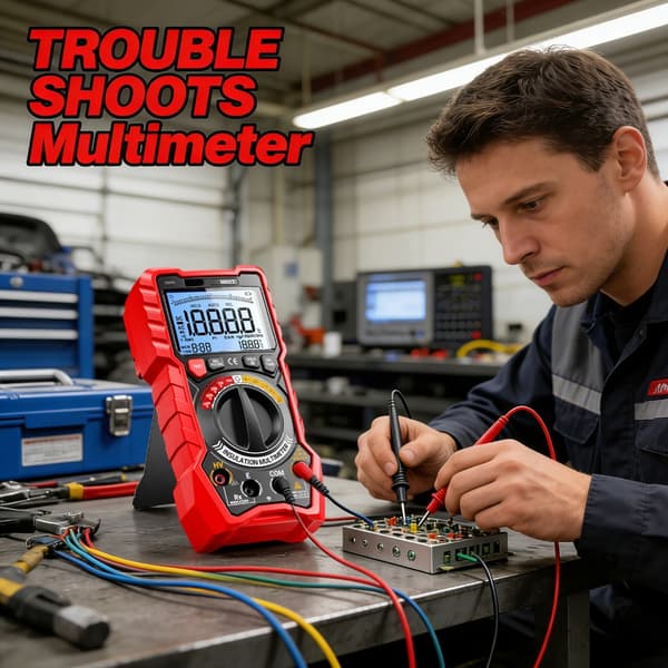 Digital multimeter transistorstestare elektrisk NCV-testmätare TrueRMS