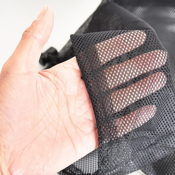Svart Mesh Handlepose, Miljøvennlig Sammenleggbar Mesh Bag, 5 stk