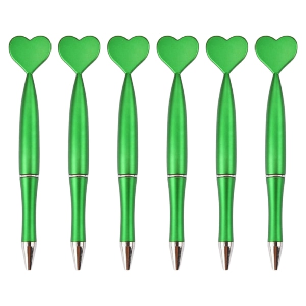 6 stk Journaling-penne Kuglepenne Hjerteformede skrivepenne til festkontoret