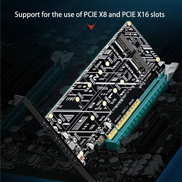 M.2 NVME - PCIE-sovitinkortti, tukee kokoja 2230/2242/2260/2280