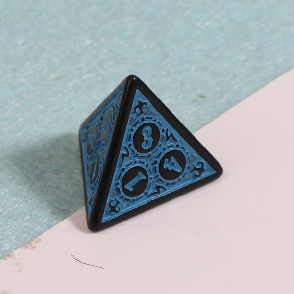 10 stk polyhedral terninger 4-sidig RPG bordspill terninger lett å lese tall Red
