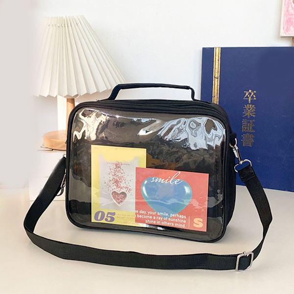 Multi-Purpose Ita Ryggsäckar Crossbody Bag Pin Display Bag Deep Blue