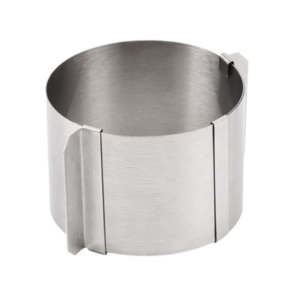 Rustfrit stål, rund formet mousse justerbar ring, rund formet kage ring