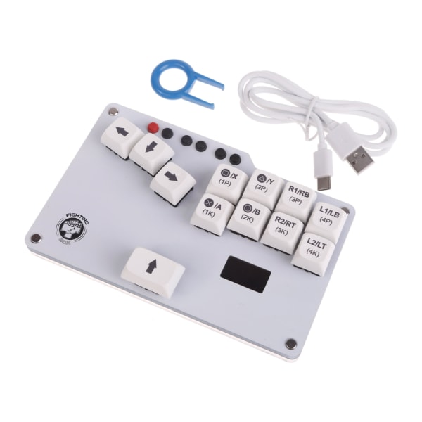 Multiport FightingBox HitBox-tastatur med mekaniske nøkkelbrytere Holdbar Kompatibel for Arcade JoysticksStreet Fighter