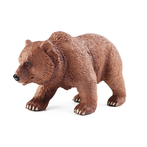 Statisk Solid Brun Bjørn Model Figur Boutique Samlerfigur Værelsesindretning