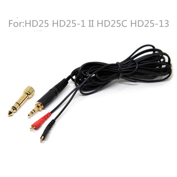 Hovedtelefon Mikrofonkabel 3,5 mm interface klar lyd 78 tommer til hd25 hd5-1 hd265 hd535 hd545 hd560