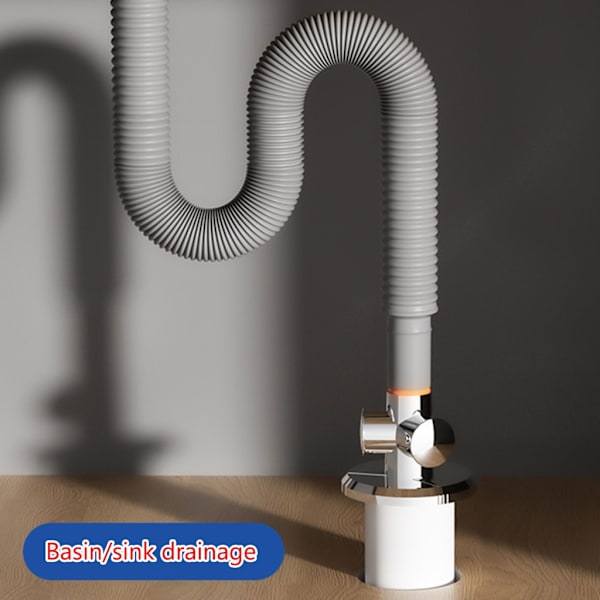 Opgraderet ABS Triple Connector Langtidsholdbar Alsidig Connector Nem at installere Fleksibel forbindelse til kloakrør null - A