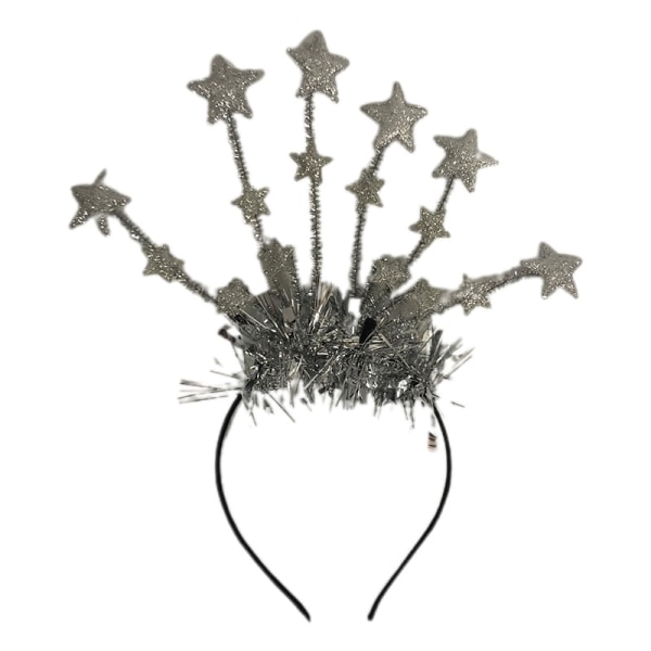 Glitter Stars Hair Hoop Star Tone Tinsel Pannebånd Nyttårsaften Festrekvisita