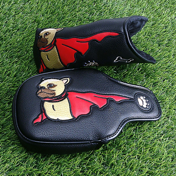 Golf Putters Blade Cover Nahkainen Golf Putters Päällinen Magneettisella Black 2