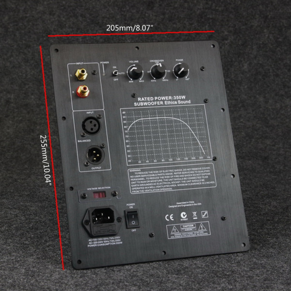 AC120-240V 350W Subwoofer Amplifier Board Heavy Subwoofer Digital Active Powered AMP Board Professionellt ljudsystem null - US