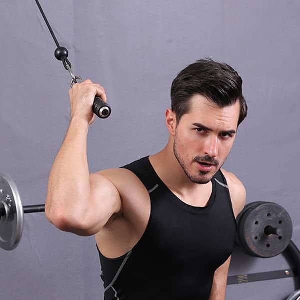 Gym Push Down Enkelt Håndtak Erstatning Triceps Styrke Pull Up Håndgrep
