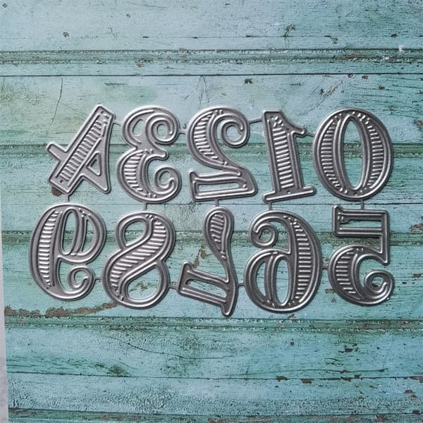 Tal Prægning Skærestencils til DIY Scrapbooking Papirhåndværk