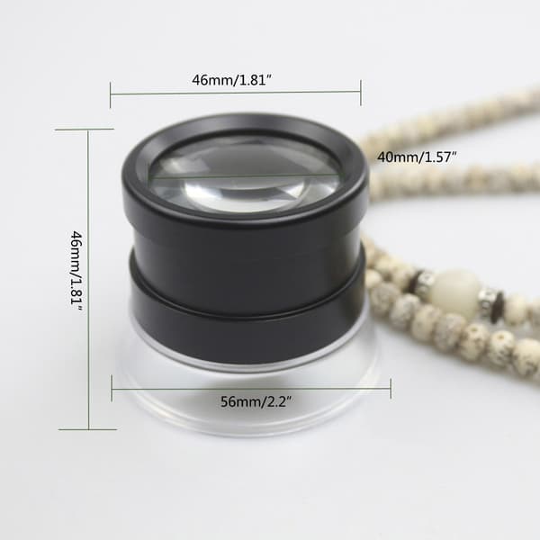 Ficklupp 10665 Cylindrisk förstoringsglas 30X förstoring för antikviteter