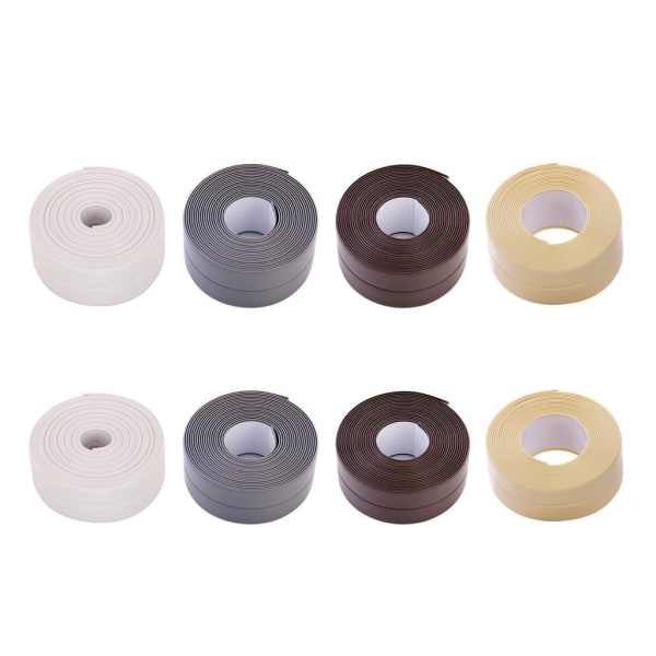 Caulk Tape Forseglingstape, Vandtæt PVC Selvklæbende Caulk Tape Forseglingstape til Køkken Toilet Badeværelse Badekar Håndvask null - B