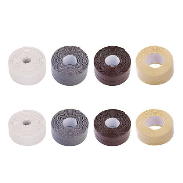 Caulk Tape Forseglingstape, Vanntett PVC Selvklebende Caulk Tape Forseglingstape for kjøkken Toalett Bad Badekar Vask null - C