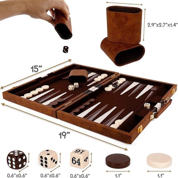 Strategisk brettspill Backgammon-sett Perfekt gave